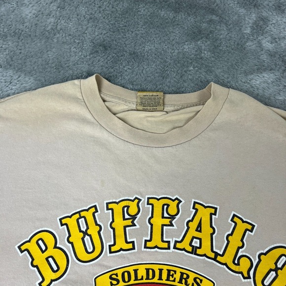 Buffalo Soldiers Shirt Mens 4XL Brown 1866 9th 10th 24th 25th Cavalry Flaw - Picture 5 of 10